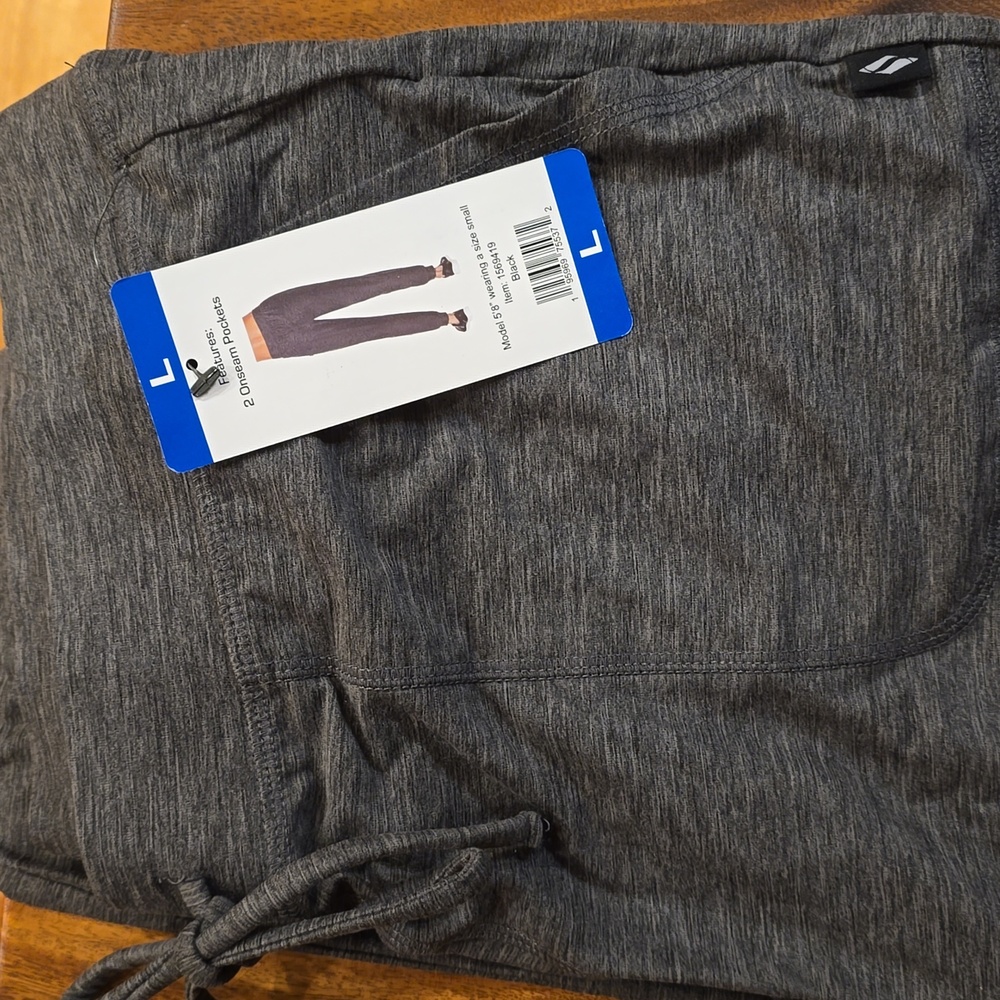 Skechers Womens Go-Walk Onseam Pockets Brushed Jogger Black Size Large